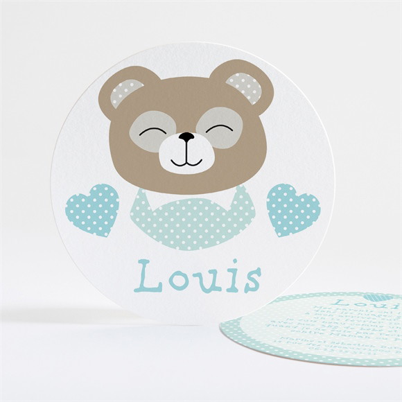 Faire-part naissance Joli Ourson Garçon réf.N32105