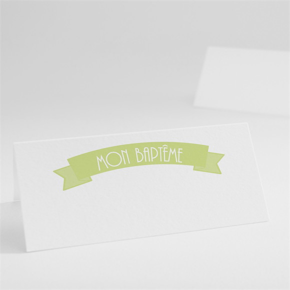 Marque-place baptême Cadre motifs géométriques réf.N440277