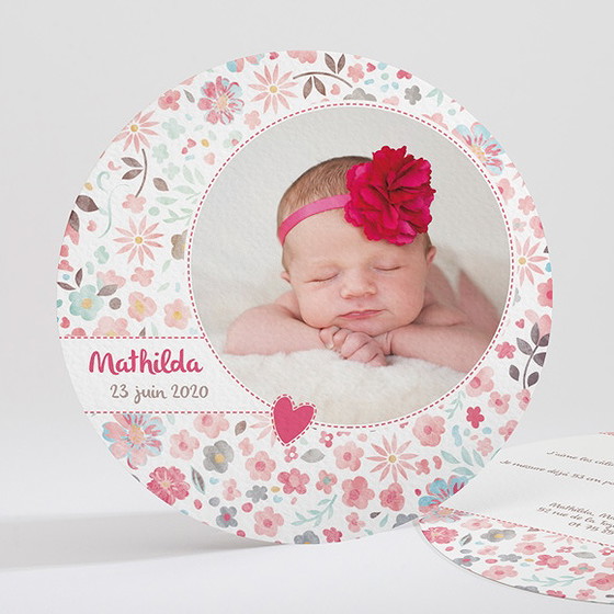 Faire-part naissance mon petit chou !