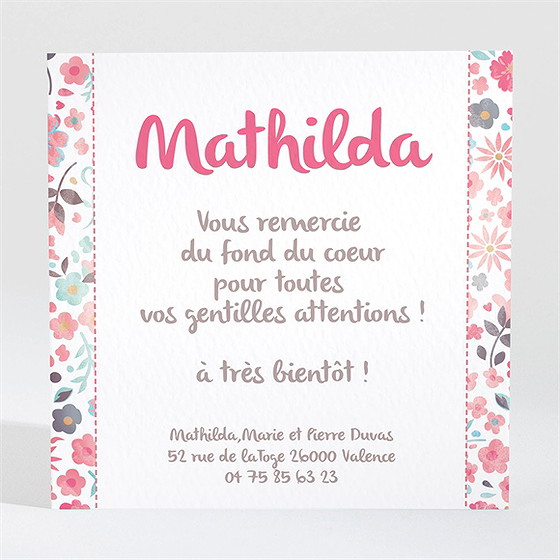 Remerciement naissance mon petit chou !