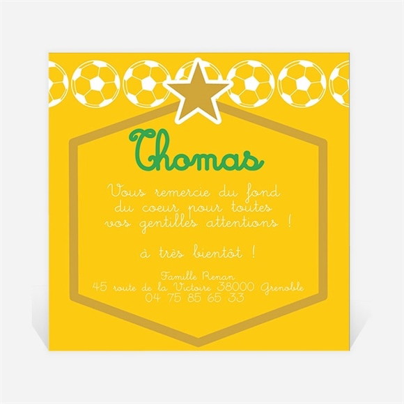 Remerciement naissance Une star est née réf.N300234