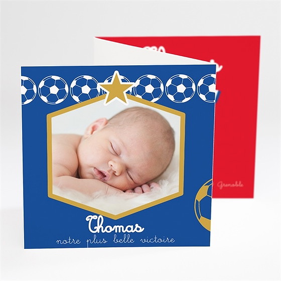 Faire-part naissance notre petit champion