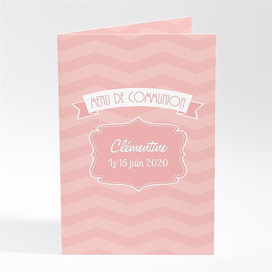 Menu communion petite photo de sa frimousse