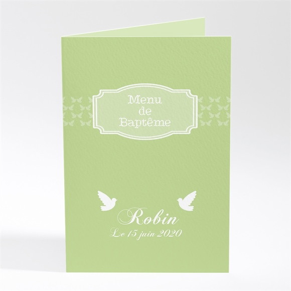 Menu baptême Une envolée réf.N401329