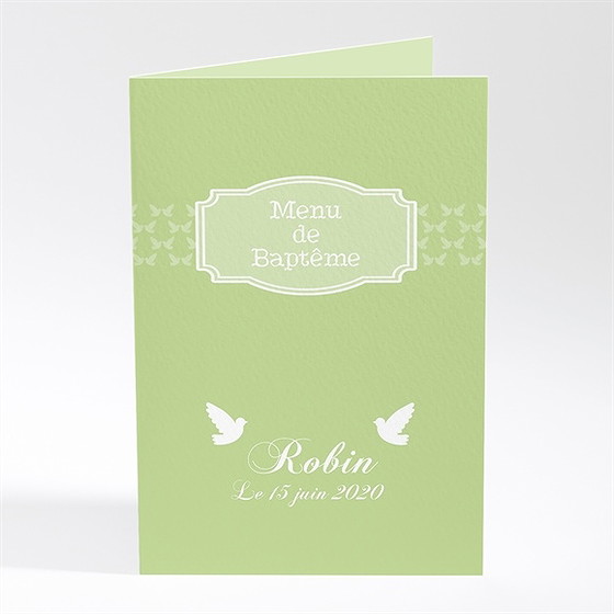 Menu baptême une envolée