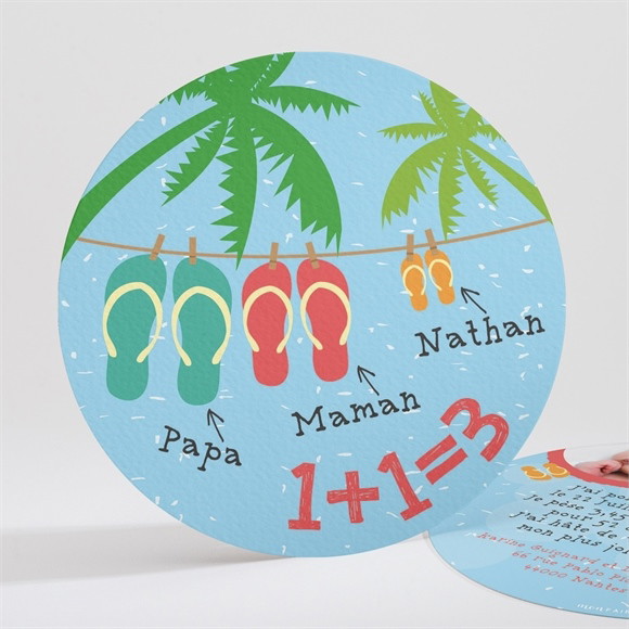 Faire-part naissance Au soleil réf.N32136