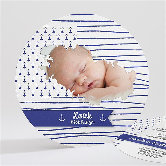 Faire-part naissance petit marin