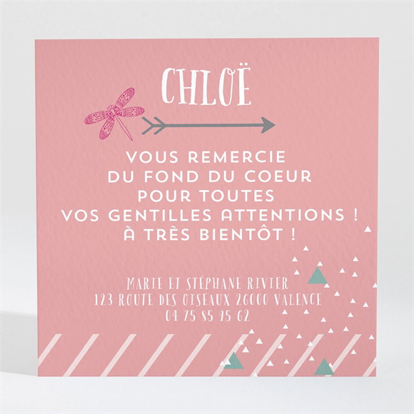 Remerciement naissance Joli faire part créatif réf.N300261