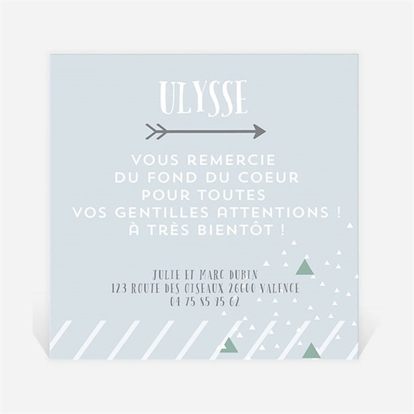 Remerciement naissance Tout en image réf.N300262