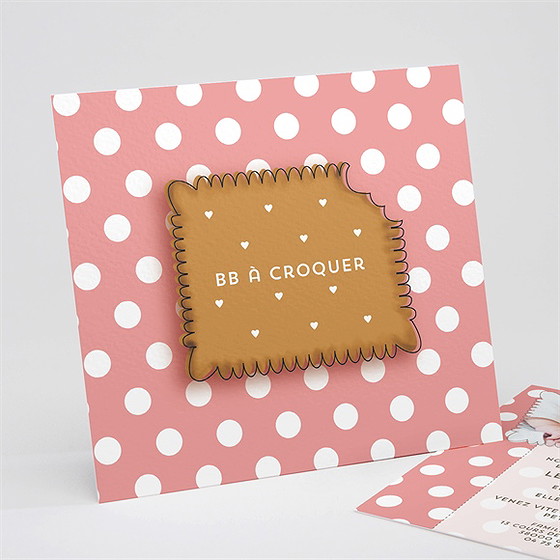 Faire-part naissance bébé à croquer