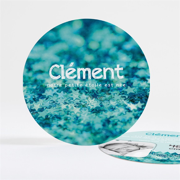 Faire-part naissance Carte originale verte réf.N32144