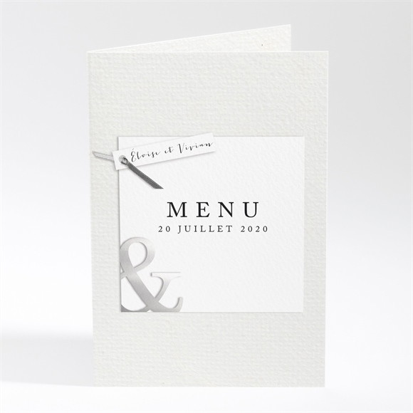 Menu mariage Esperluette et étiquettes réf.N401336