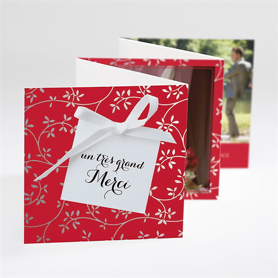 Remerciement mariage aux couleurs de notre amour