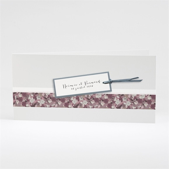 Faire-part mariage Invitation fleurie réf.N43134