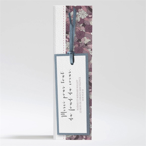 Remerciement mariage Invitation fleurie réf.N200272