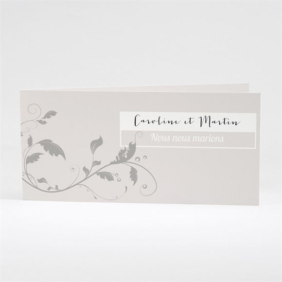 Faire-part mariage Fleurs et élégance réf.N43135