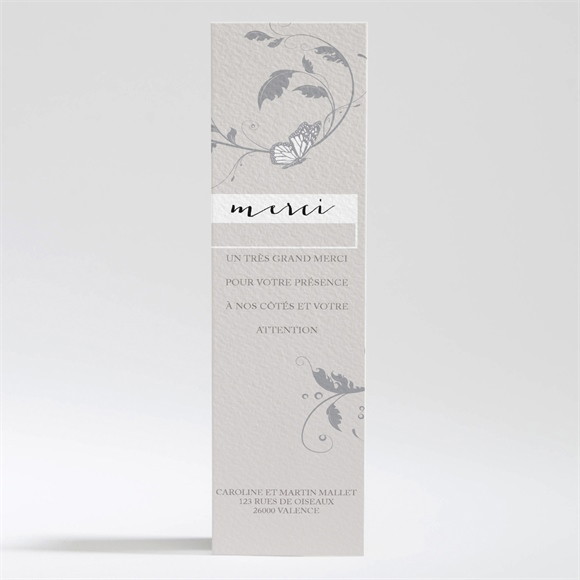 Remerciement mariage Fleurs et élégance réf.N200273