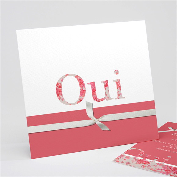 Faire-part mariage Oui liberty réf.N31174