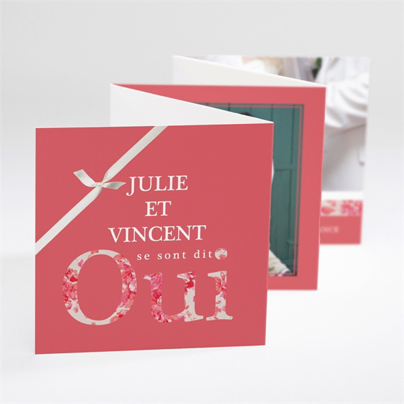 Remerciement mariage Oui liberty réf.N80032