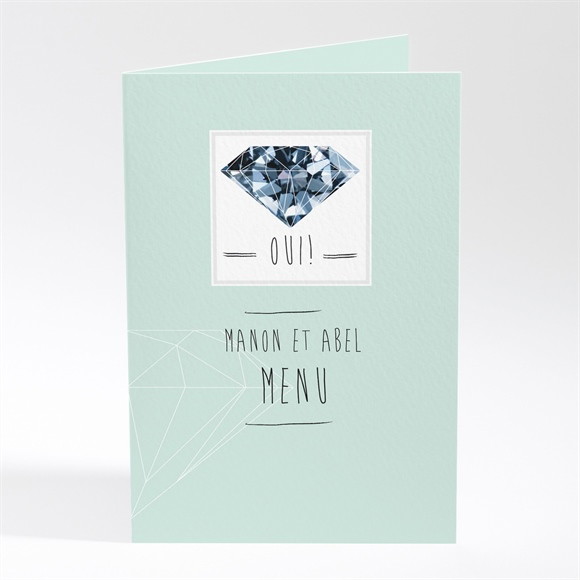 Menu mariage Romance à deux avec photos réf.N401353