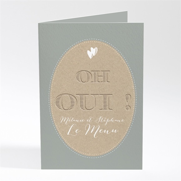 Menu mariage Harmonie Beige et marron réf.N401358