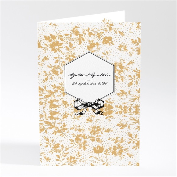 Faire-part mariage Jolis motifs végétaux réf.N401364