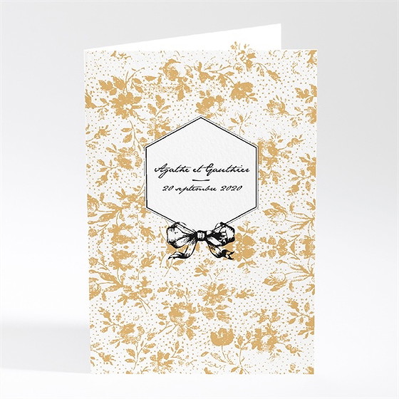 Faire-part mariage jolis motifs végétaux