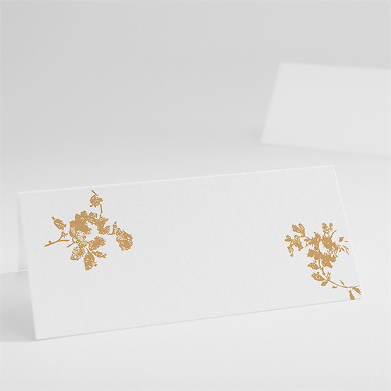 Marque-place mariage jolis motifs végétaux