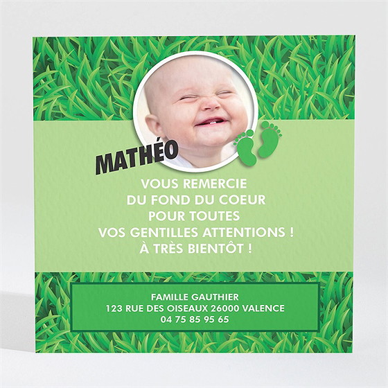 Remerciement naissance le gros lot