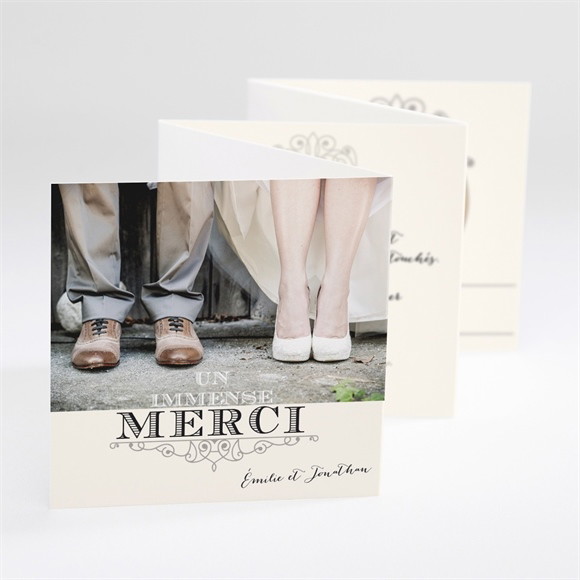 Remerciement mariage Nous deux réf.N80037