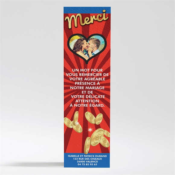 Remerciement mariage Oh que Oui ! réf.N200283
