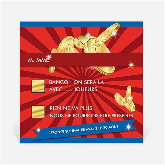 Carton réponse mariage Oh que Oui ! réf.N300304