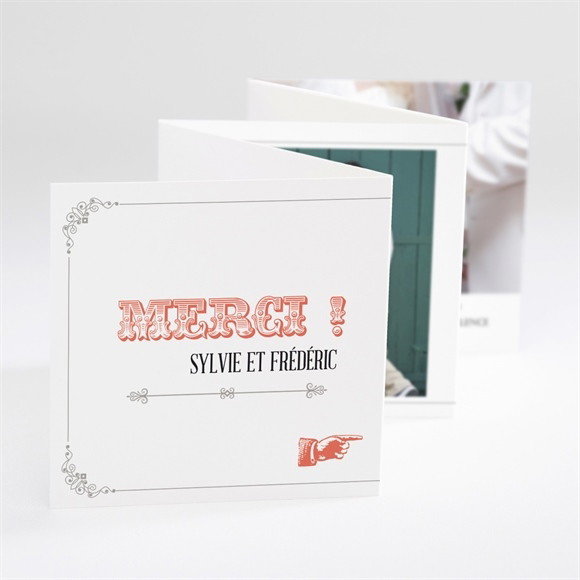 Remerciement mariage Vintage & original réf.N80040