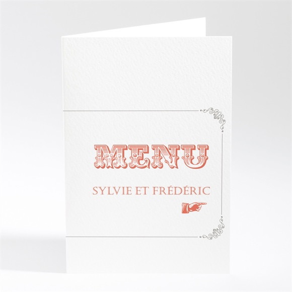 Menu mariage Vintage & original réf.N401372