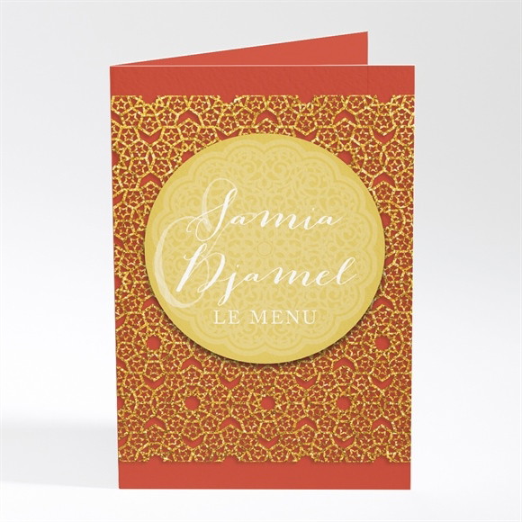Menu mariage Medaillon couleurs d'automne réf.N401378