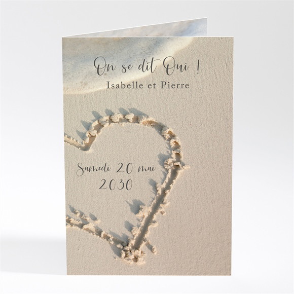 Menu mariage Dans le Sable réf.N401383