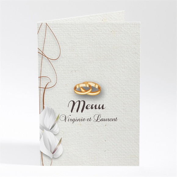 Menu mariage Notre Parchemin réf.N401384