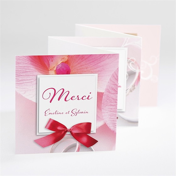 Remerciement mariage pluie de fleurs