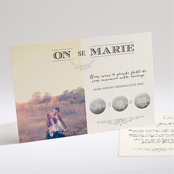 Faire-part mariage nous deux