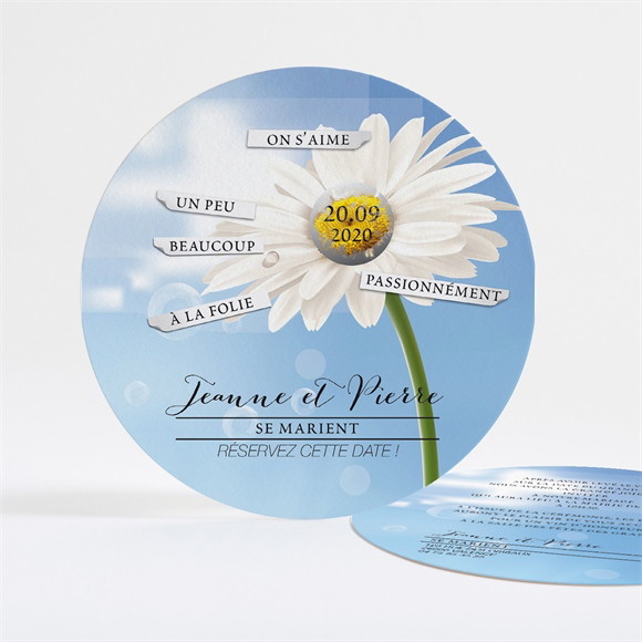 Faire-part mariage Jolie Marguerite ! réf.N32156