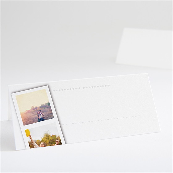 Marque-place mariage photomaton et ardoise