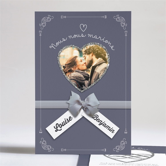 Faire-part mariage Les Amoureux réf.N24165