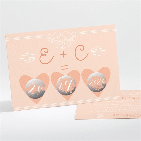 Faire-part mariage Pastel surprise réf.N11152