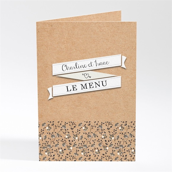 Menu mariage Retro chic Liberty réf.N401399