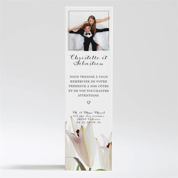 Remerciement mariage Effet Surprise réf.N200296