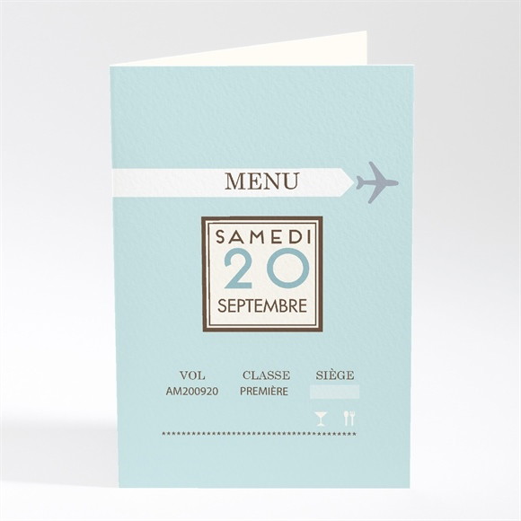 Menu mariage Ticket première classe réf.N401401