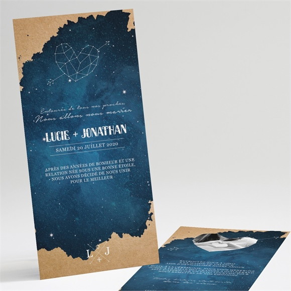 Faire-part mariage Univers Amour réf.N22118