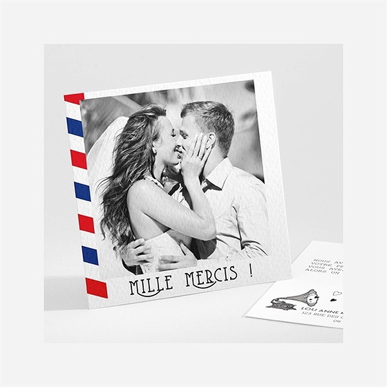 Remerciement mariage destination bonheur