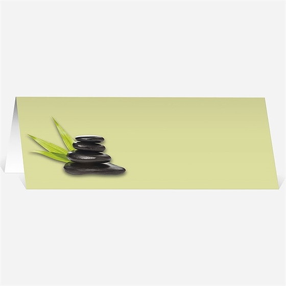 Marque-place mariage zen et naturel