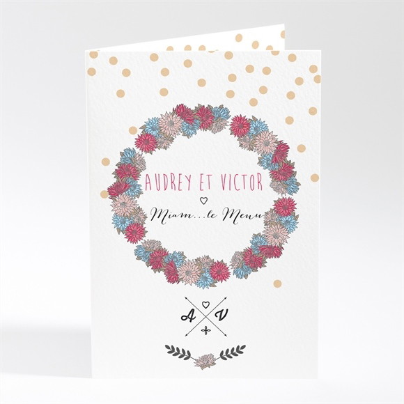 Menu mariage Tendance et délicat réf.N401415